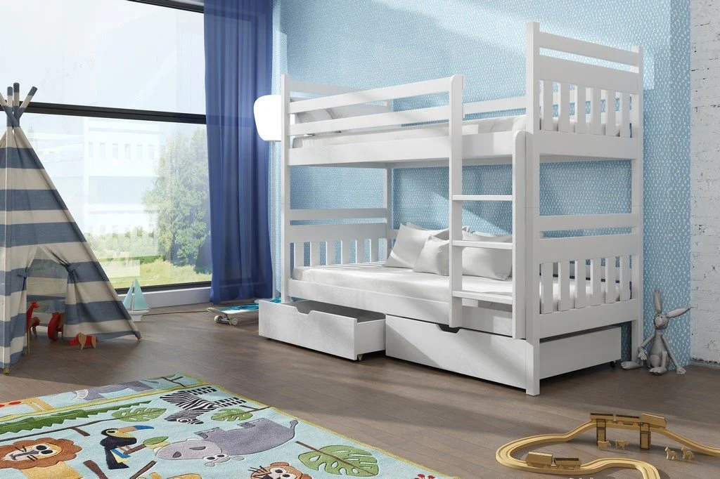 Wooden Bunk Bed Adas with Storage - Image 4