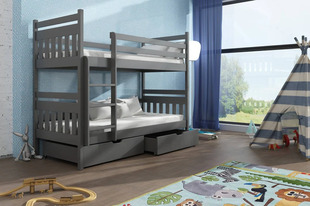 Wooden Bunk Bed Adas with Storage - Image 6