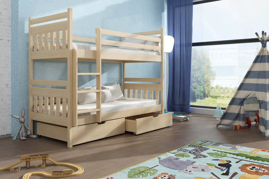 Wooden Bunk Bed Adas with Storage - Image 8