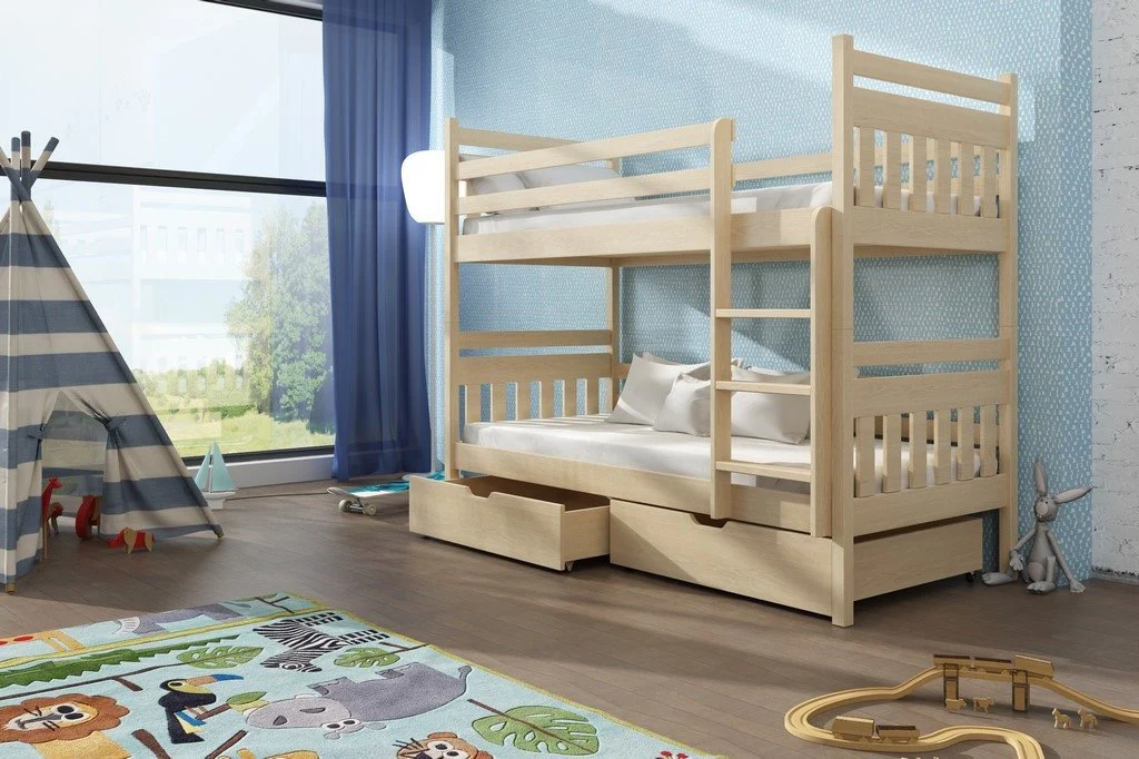 Wooden Bunk Bed Adas with Storage - Image 9