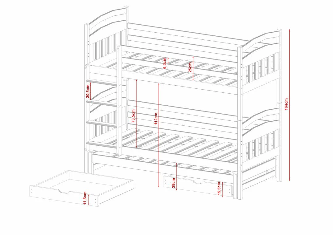 Alan Bunk Bed with Trundle and Storage - Image 15