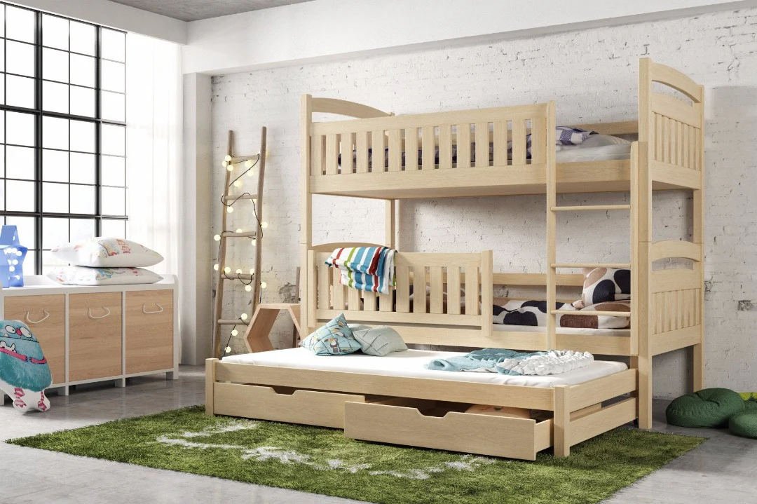 Blanka Bunk Bed with Trundle and Storage - Image 12