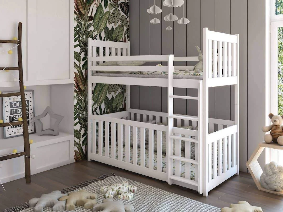 Wooden Bunk Bed Cris with Cot Bed - Image 3