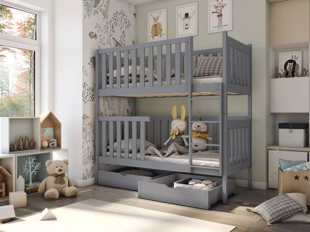 Wooden Bunk Bed David with Storage - Image 10