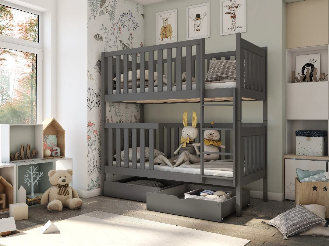 Wooden Bunk Bed David with Storage - Image 7