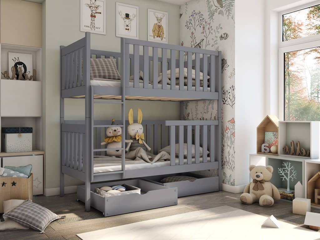 Wooden Bunk Bed David with Storage - Image 9