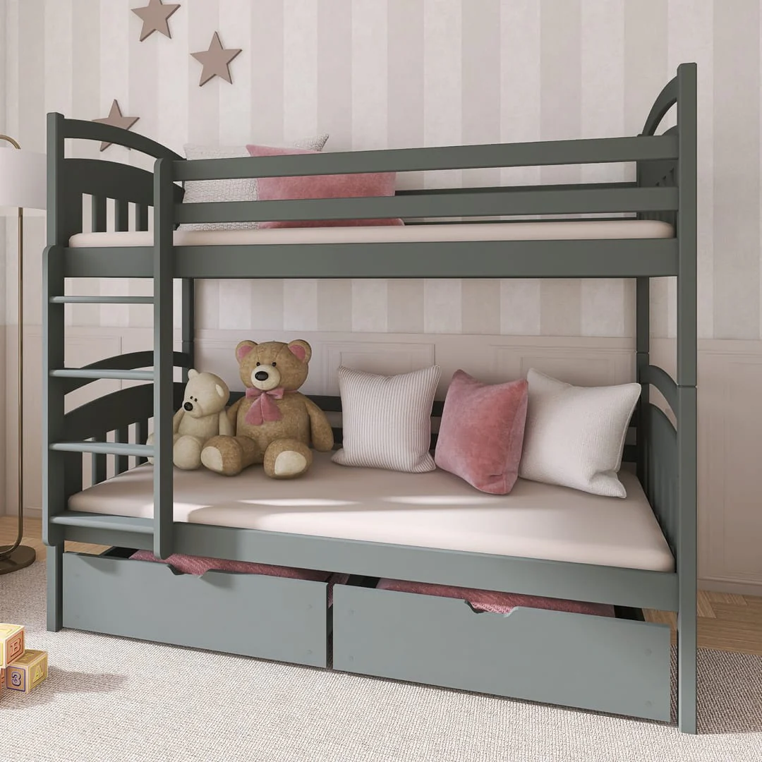 Wooden Bunk Bed Gabi with Storage - Image 12