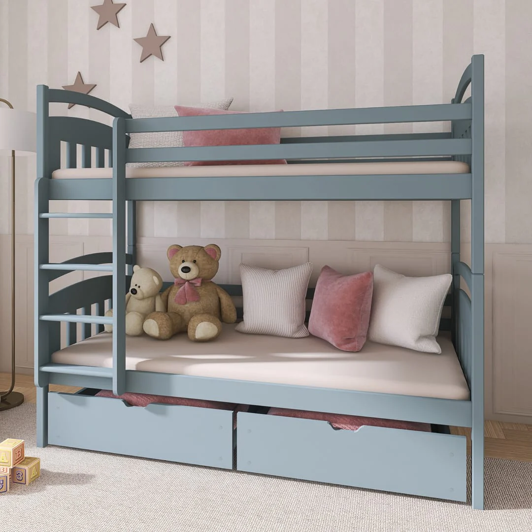 Wooden Bunk Bed Gabi with Storage - Image 7