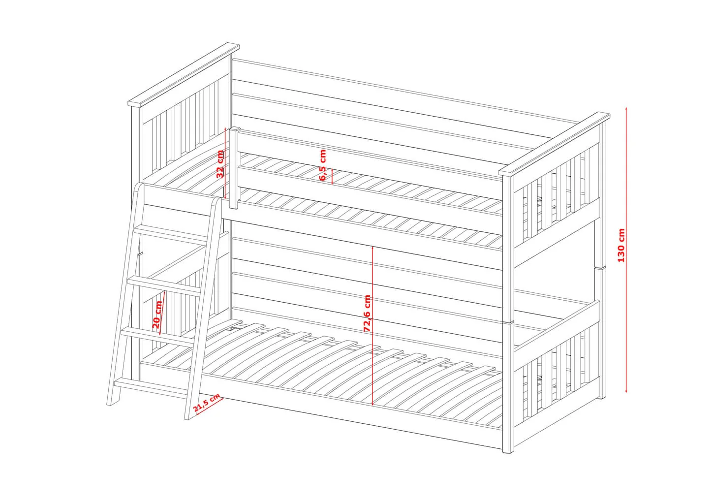 Wooden Bunk Bed Kevin - Image 19