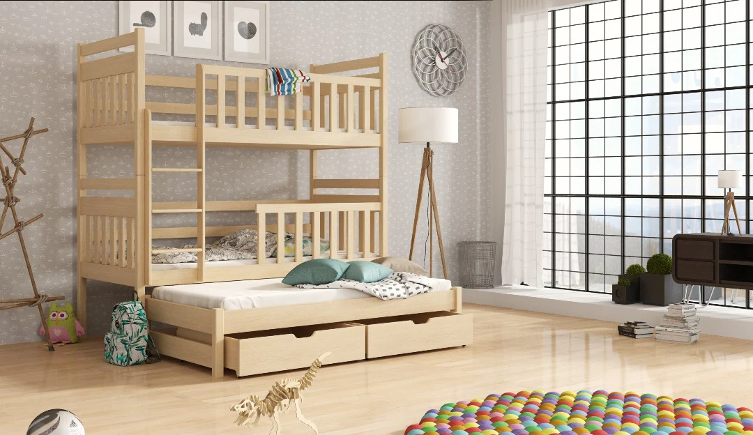 Klara Bunk Bed with Trundle and Storage - Image 11