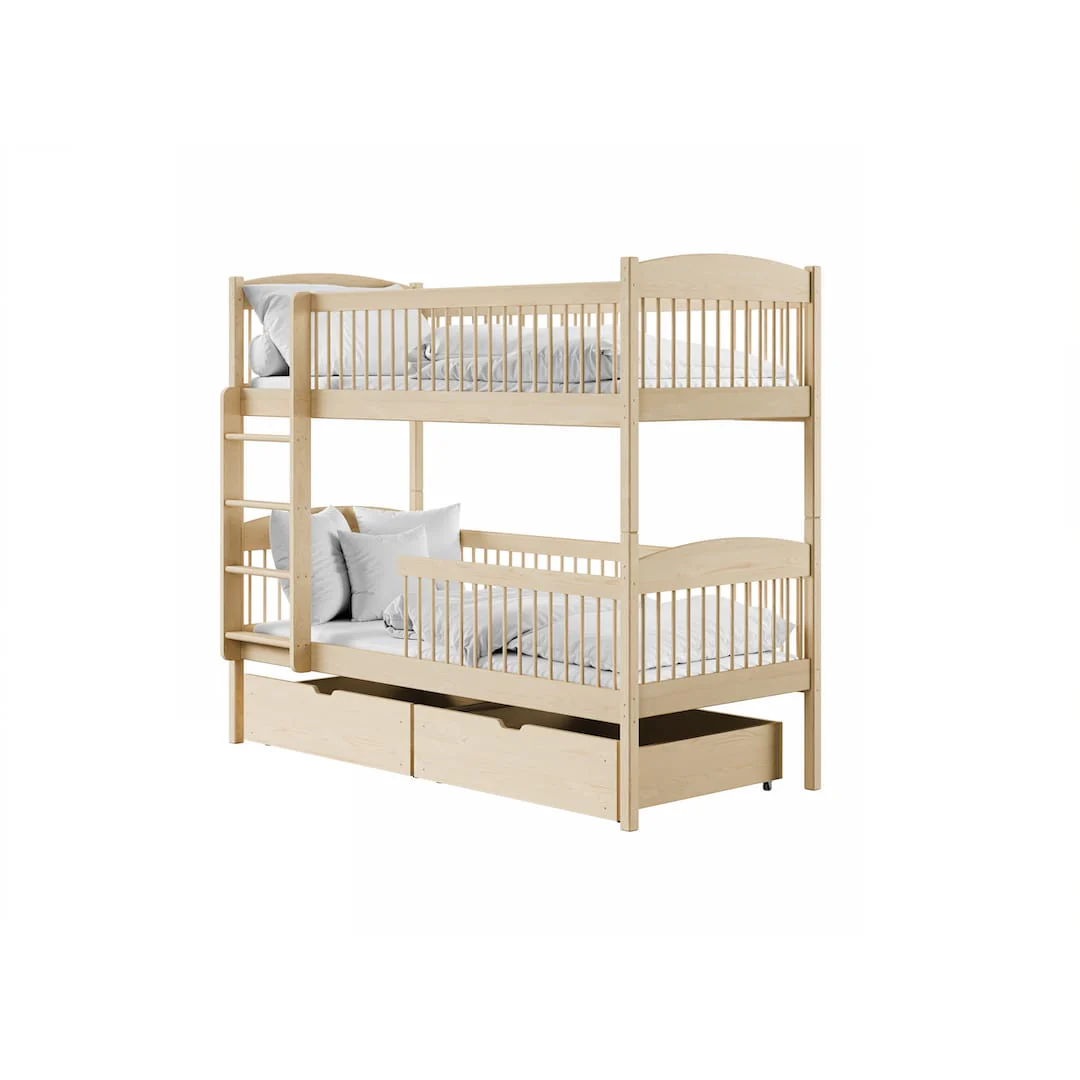 Wooden Bunk Bed Luna With Storage - Image 7