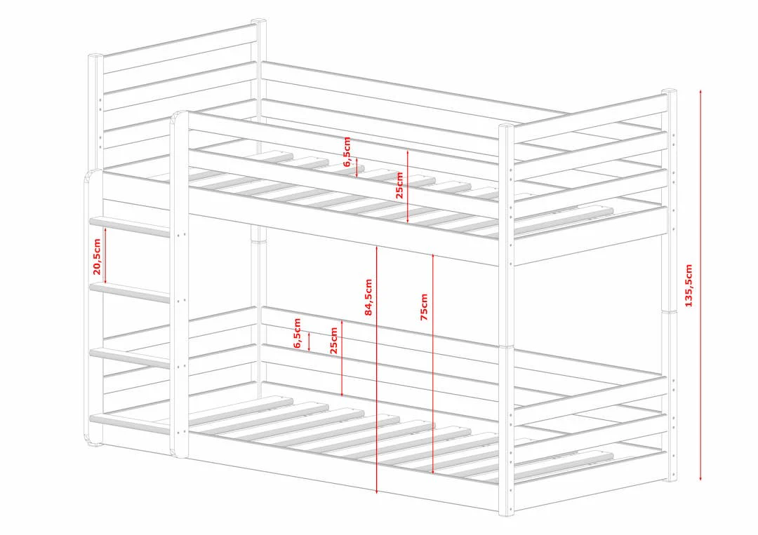 Wooden Bunk Bed Mini - Image 20