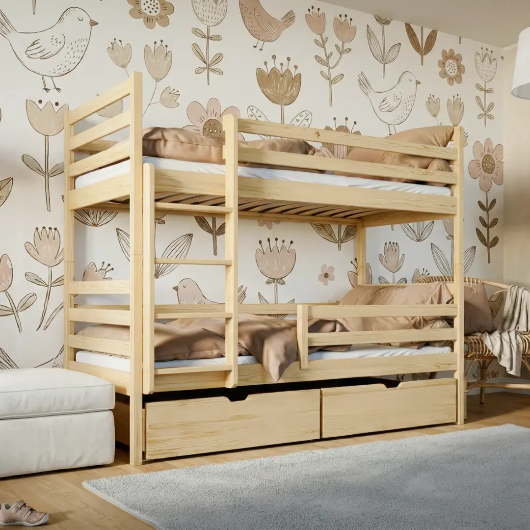 Wooden Bunk Bed Nemo with Storage - Image 12