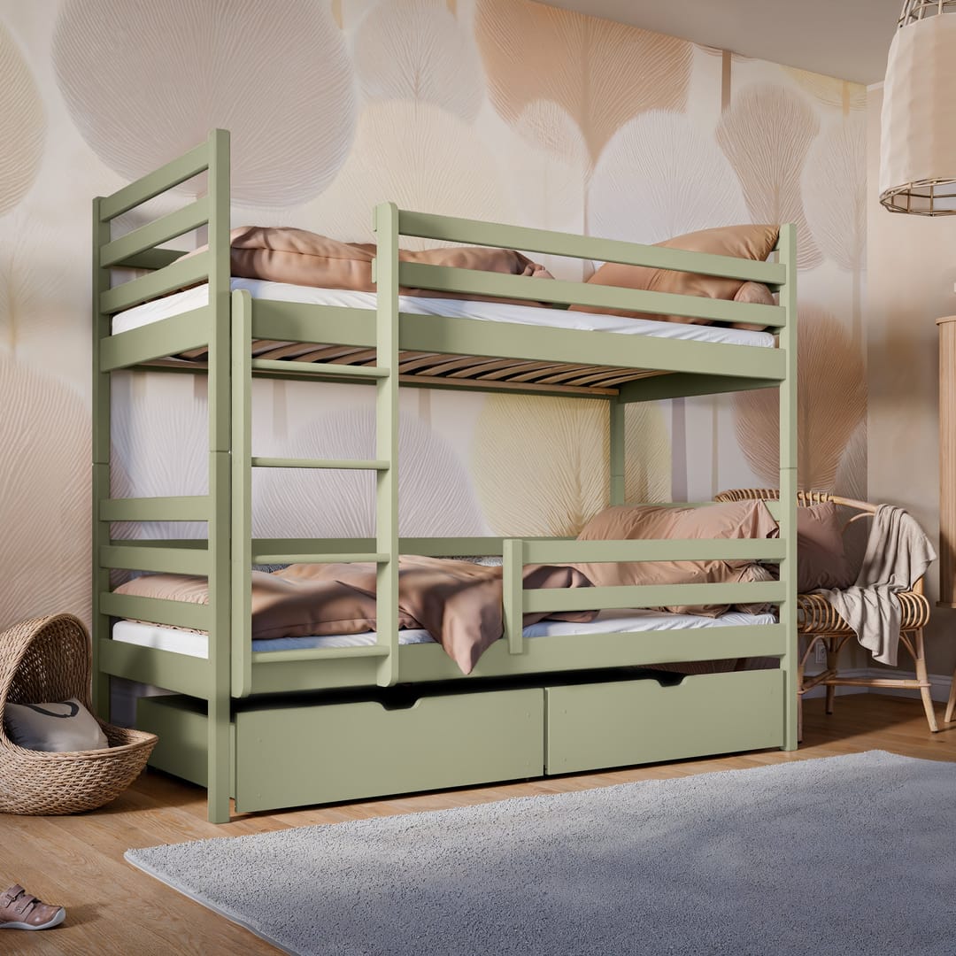 Wooden Bunk Bed Nemo with Storage - Image 17