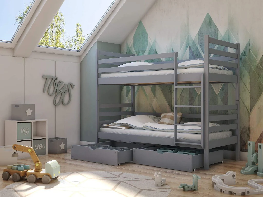 Wooden Bunk Bed Nemo with Storage - Image 7
