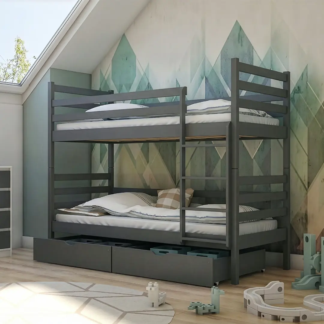 Wooden Bunk Bed Nemo with Storage - Image 8