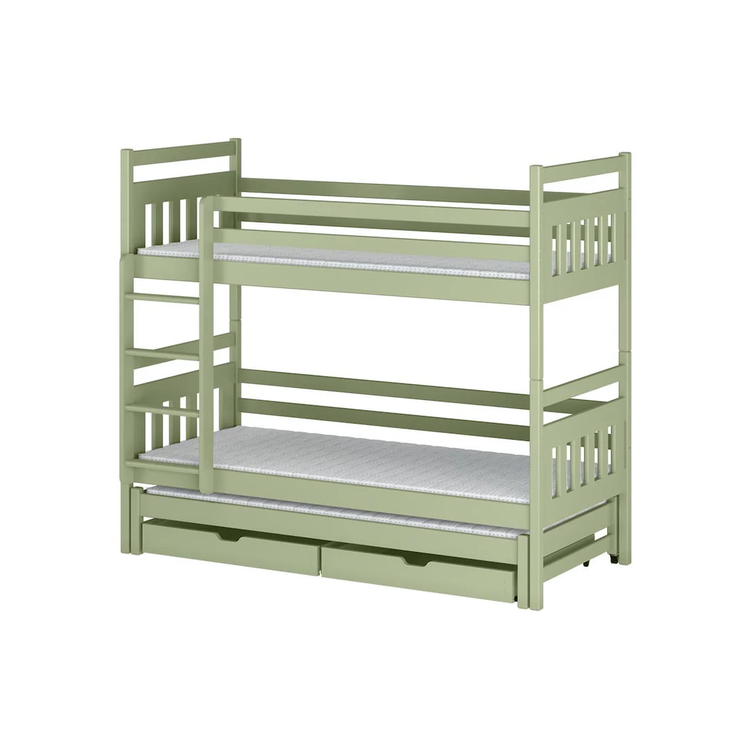 Seweryn Bunk Bed with Trundle and Storage - Image 16