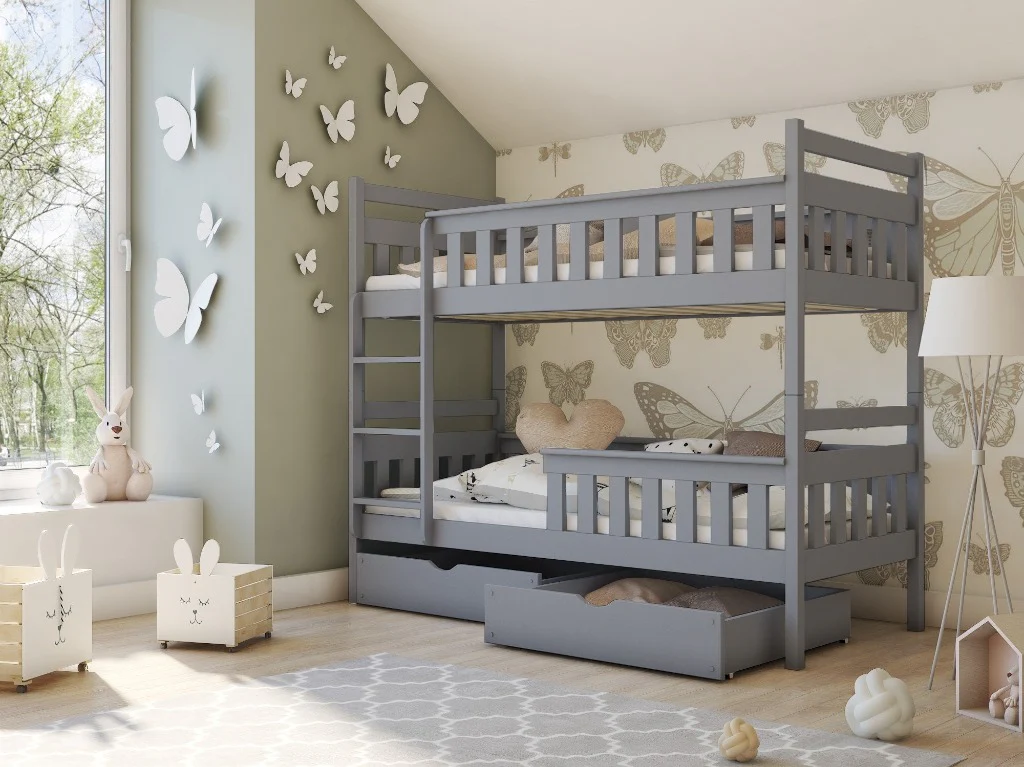 Wooden Bunk Bed Tezo with Storage - Image 10
