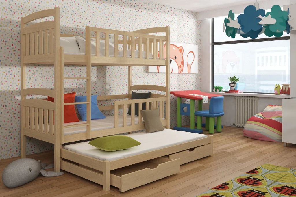 Viki Bunk Bed with Trundle and Storage - Image 10