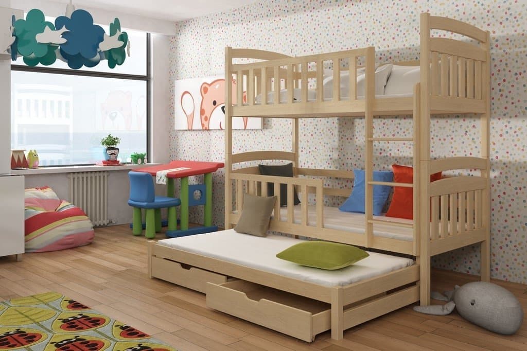 Viki Bunk Bed with Trundle and Storage - Image 11