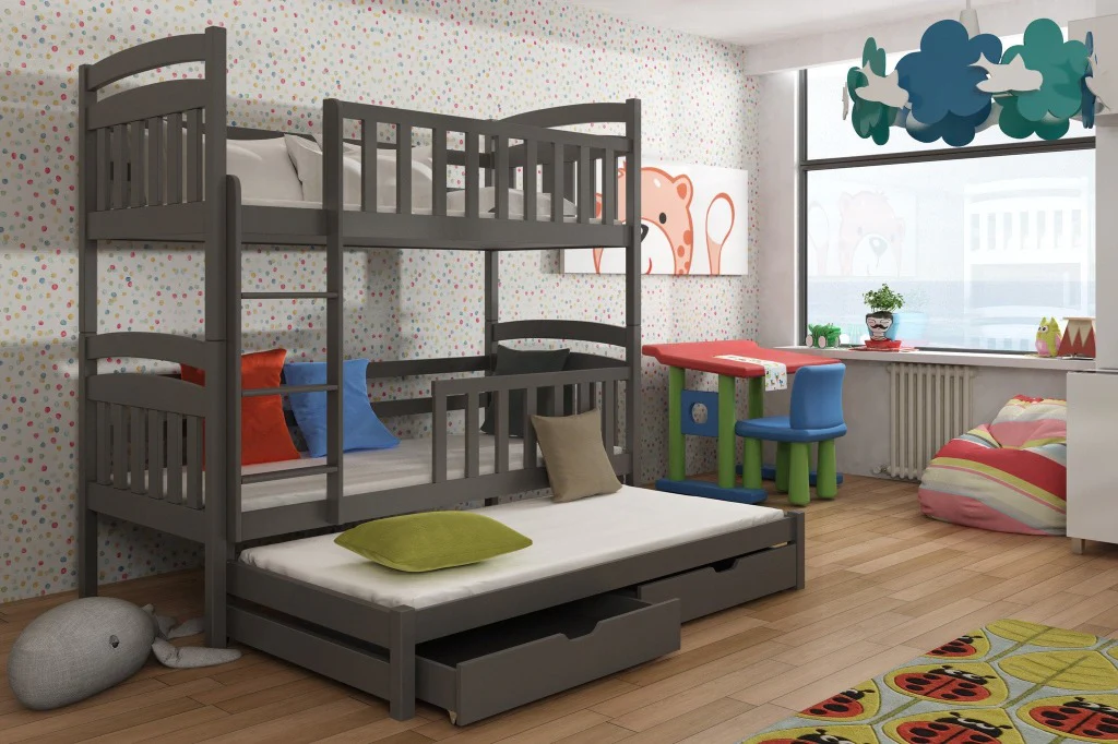 Viki Bunk Bed with Trundle and Storage - Image 8