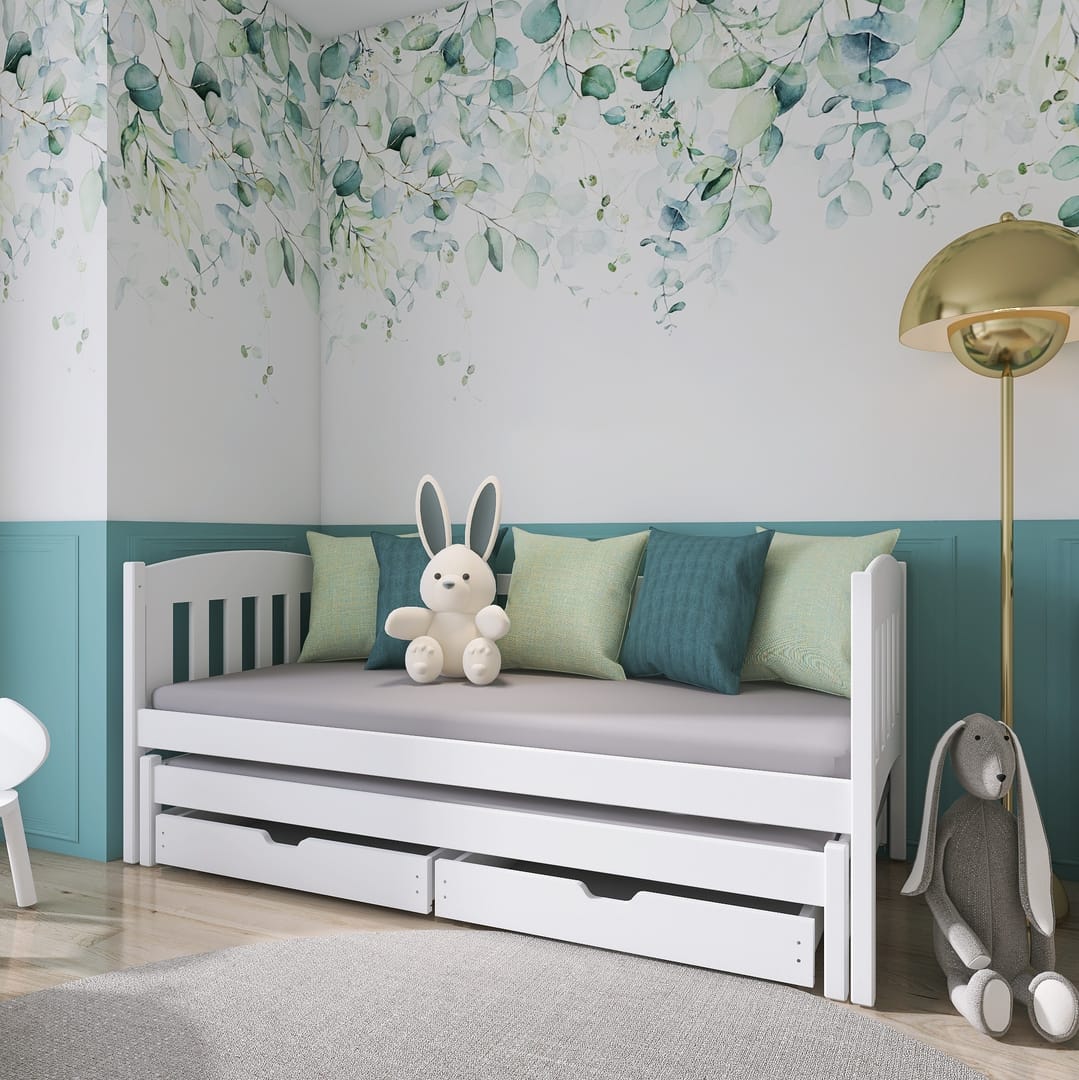 Amelka Double Bed with Trundle