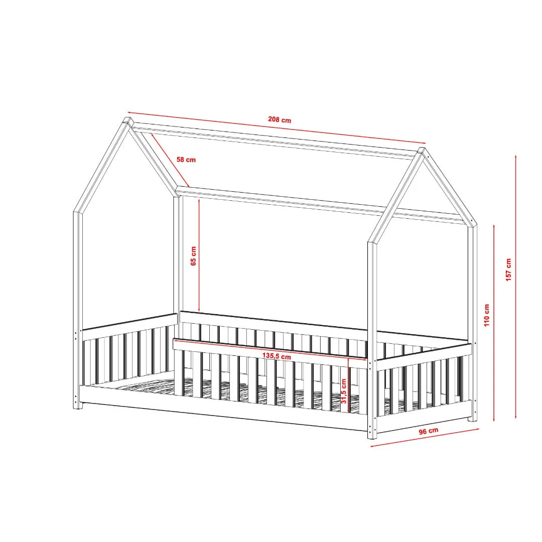 Wooden House Bed Noah [EU Single] - Image 7