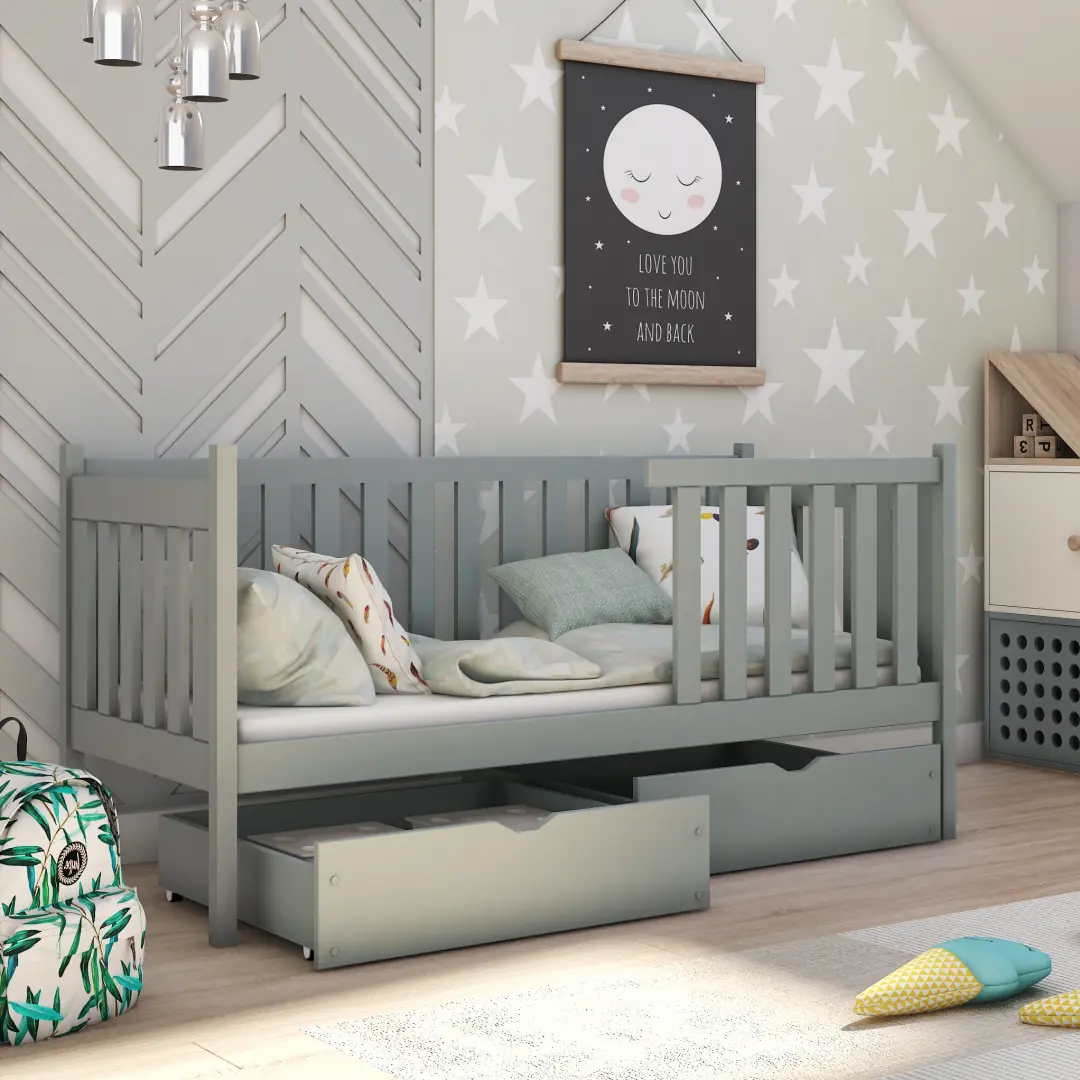 Wooden Single Bed Alicia With Storage - Image 2