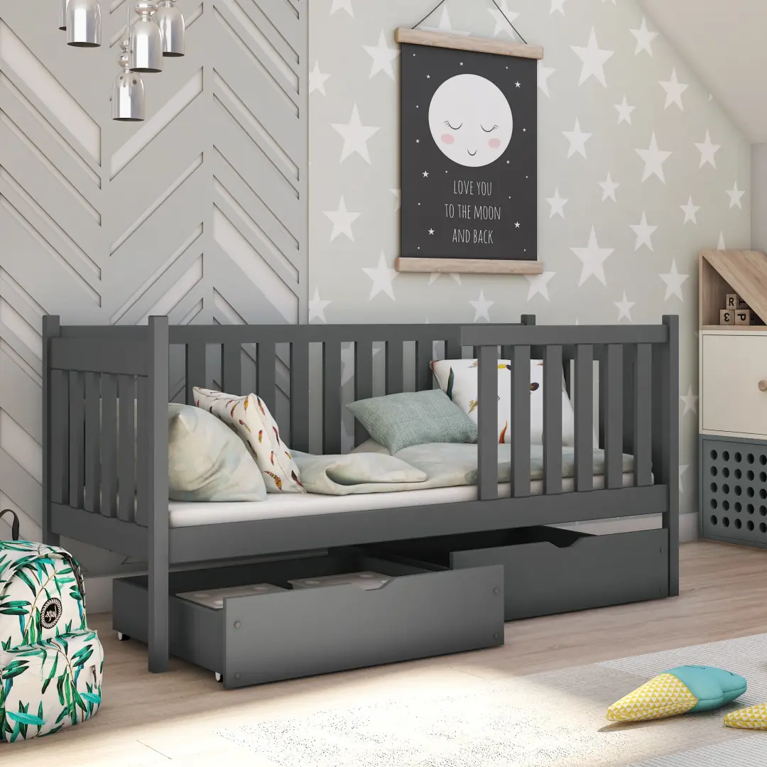 Wooden Single Bed Alicia With Storage - Image 3