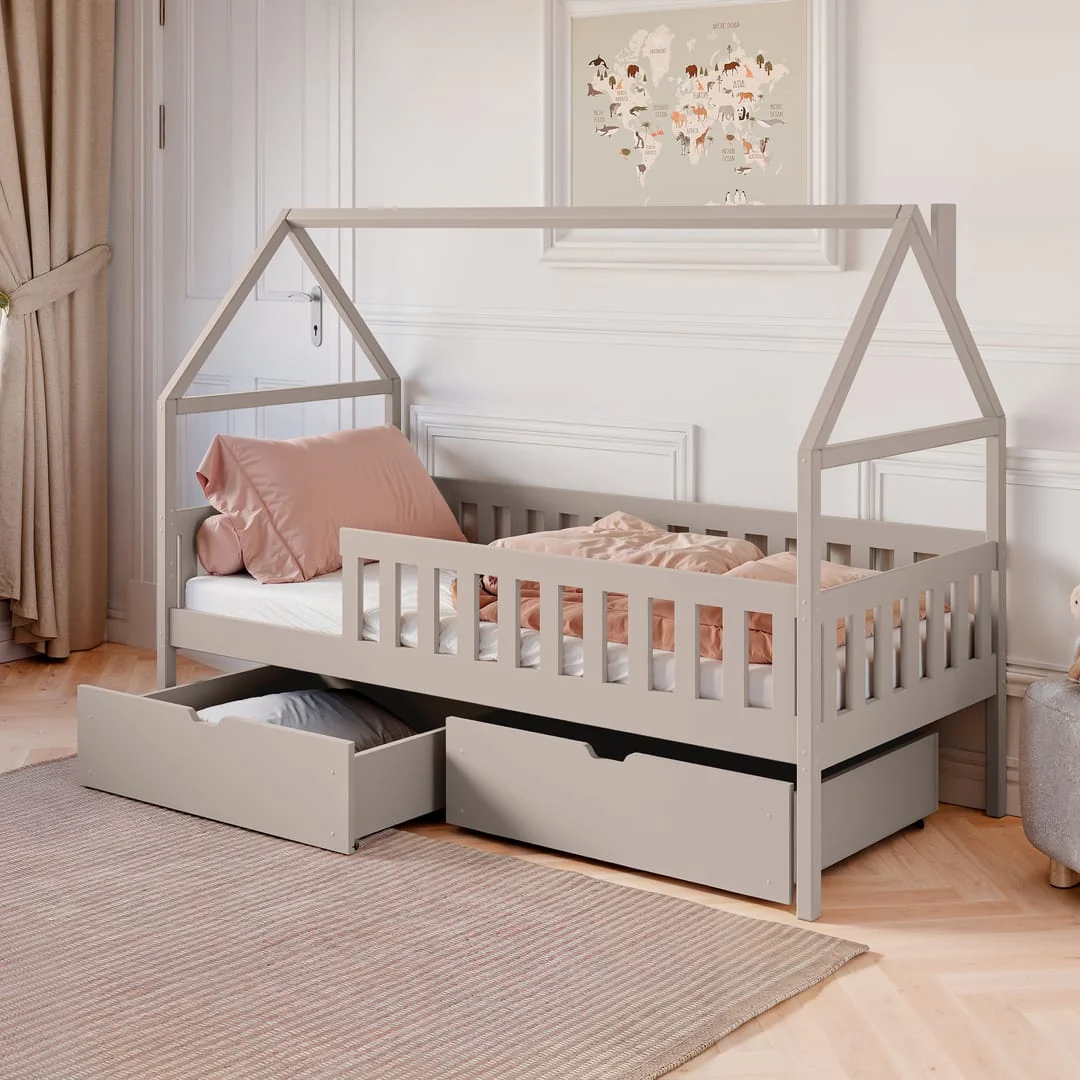 Wooden Single Bed Domi