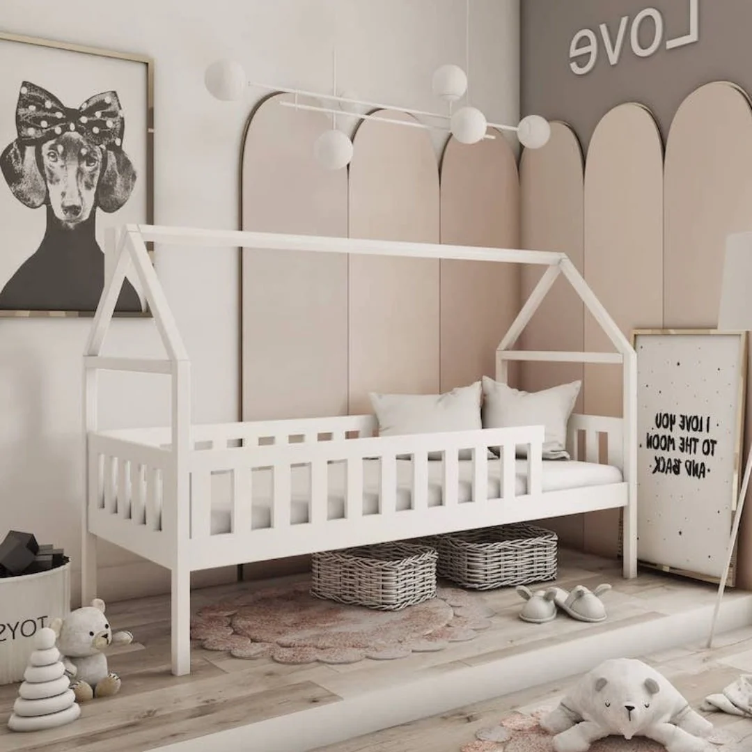 Wooden Single Bed Domi - Image 3