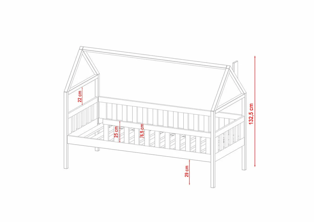 Wooden Single Bed Domi - Image 8