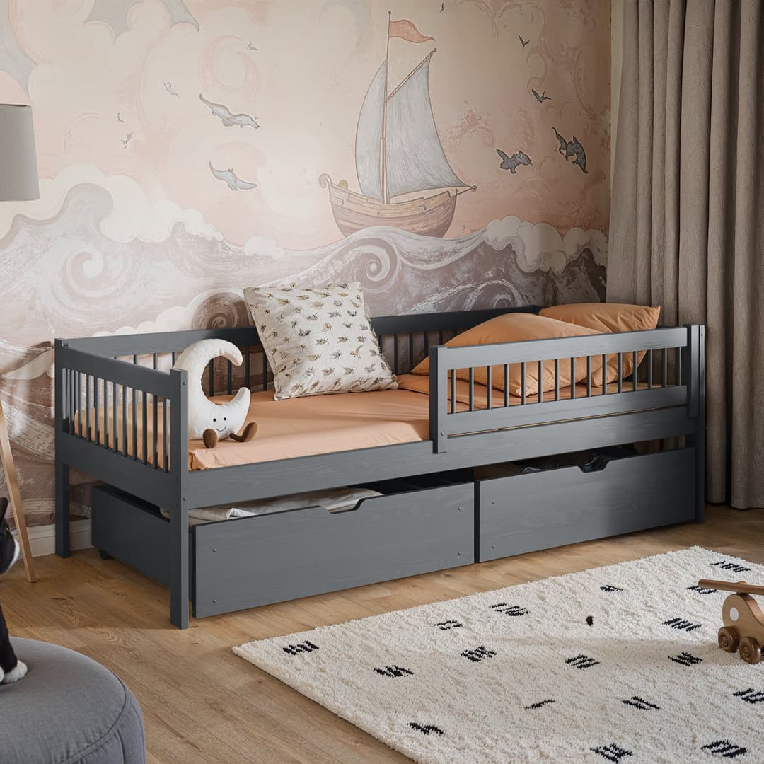Wooden Single Bed Edi With Storage - Image 3
