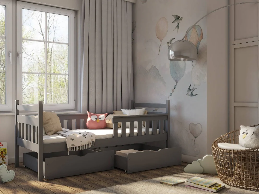 Wooden Single Bed Emma With Storage - Image 2
