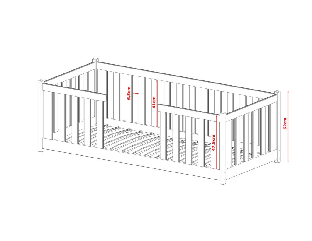 Wooden Single Bed Ferro - Image 12
