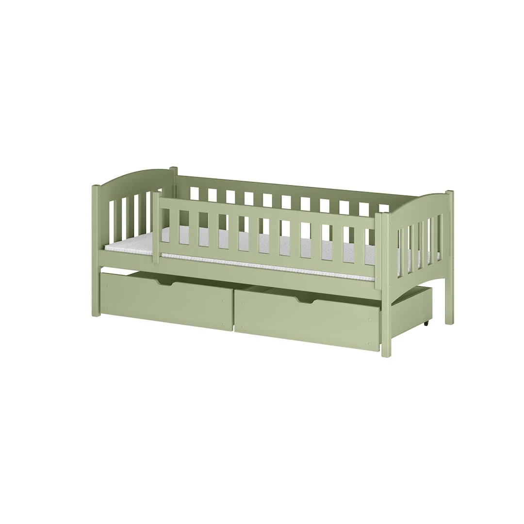 Wooden Single Bed Gucio with Storage - Image 15