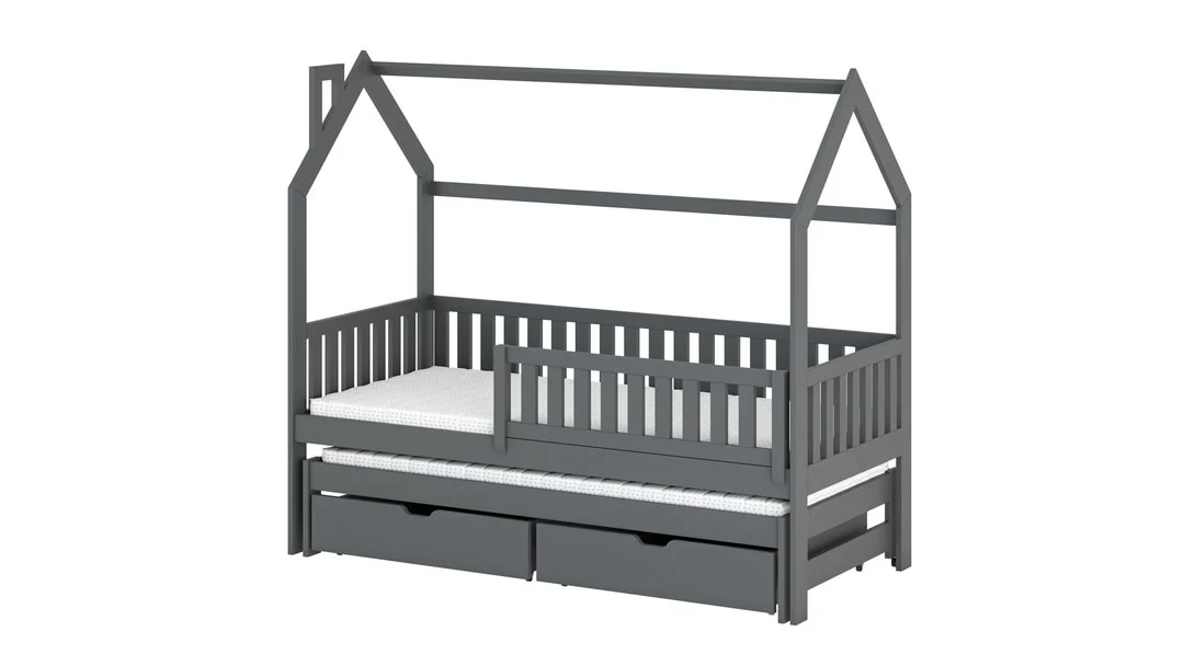 Wooden Single Bed Monkey With Trundle - Image 10
