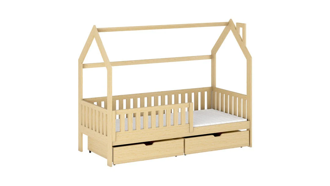Wooden Single Bed Natan With Storage - Image 11