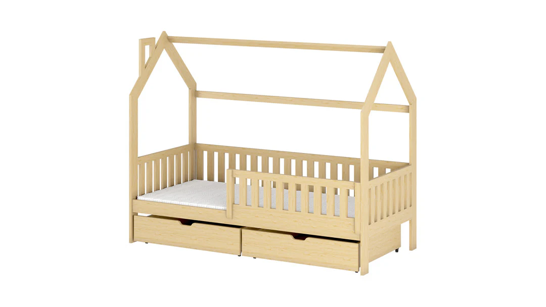 Wooden Single Bed Natan With Storage - Image 12