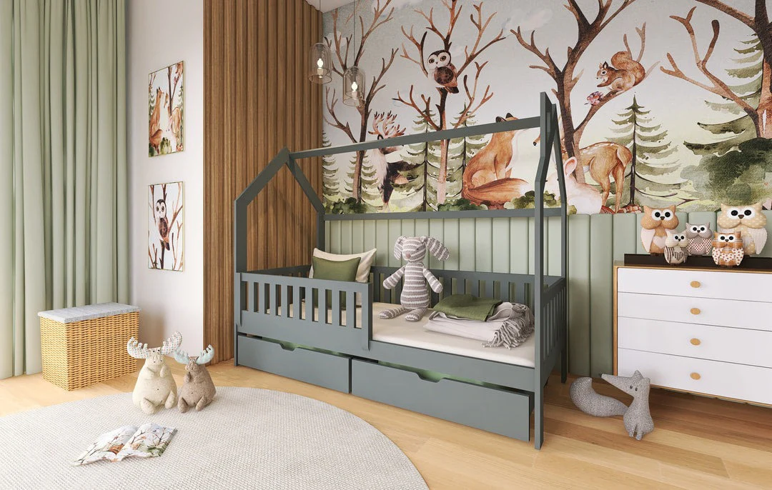 Wooden Single Bed Natan With Storage - Image 6