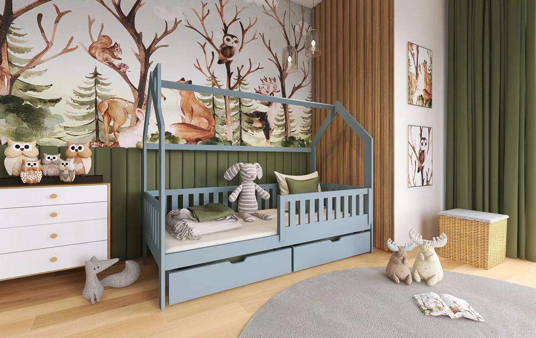 Wooden Single Bed Natan With Storage - Image 8