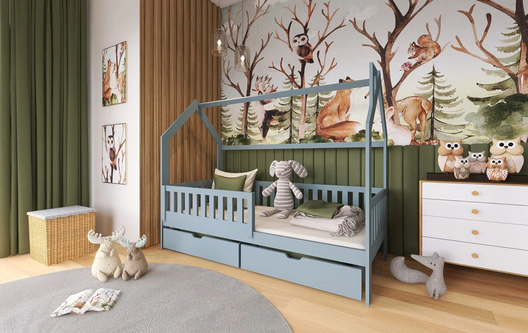 Wooden Single Bed Natan With Storage - Image 9