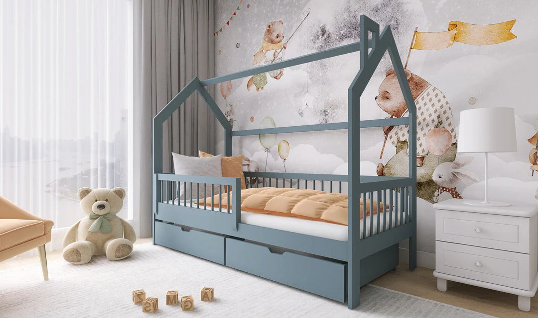 Wooden Single Bed Oskar With Storage - Image 12