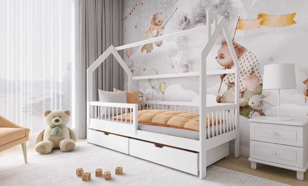 Wooden Single Bed Oskar With Storage - Image 3