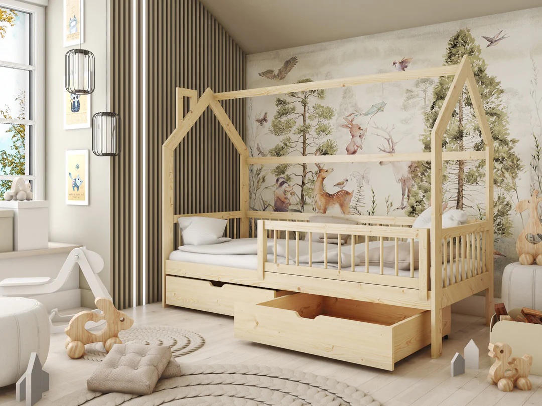 Wooden Single Bed Oskar With Storage - Image 6