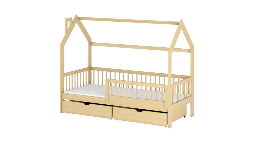Wooden Single Bed Oskar With Storage - Image 7