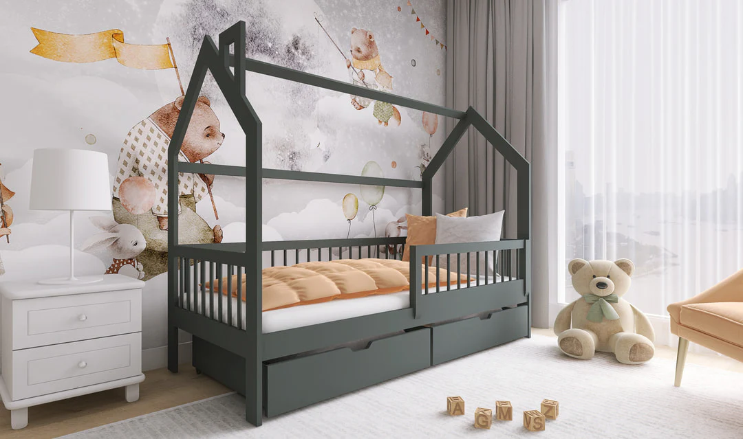 Wooden Single Bed Oskar With Storage - Image 8