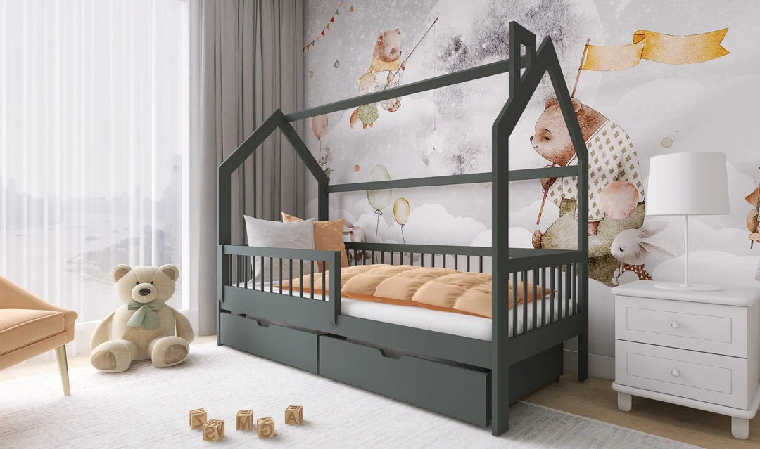 Wooden Single Bed Oskar With Storage - Image 9
