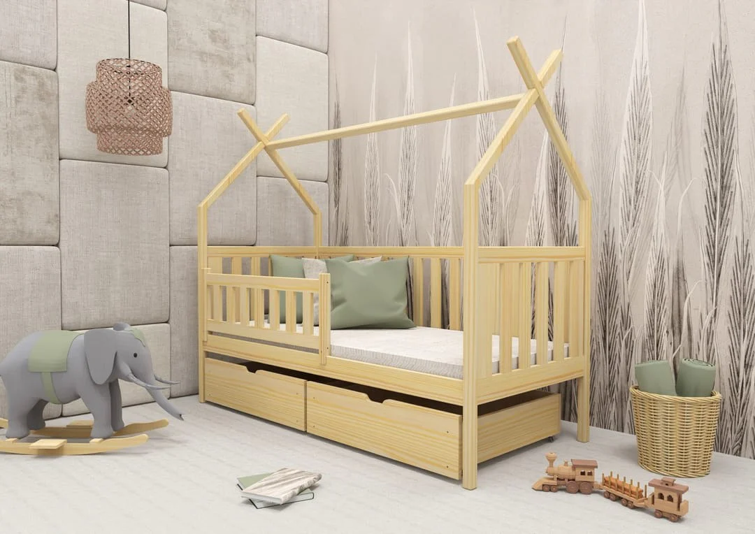 Wooden Single Bed Simba With Storage - Image 11