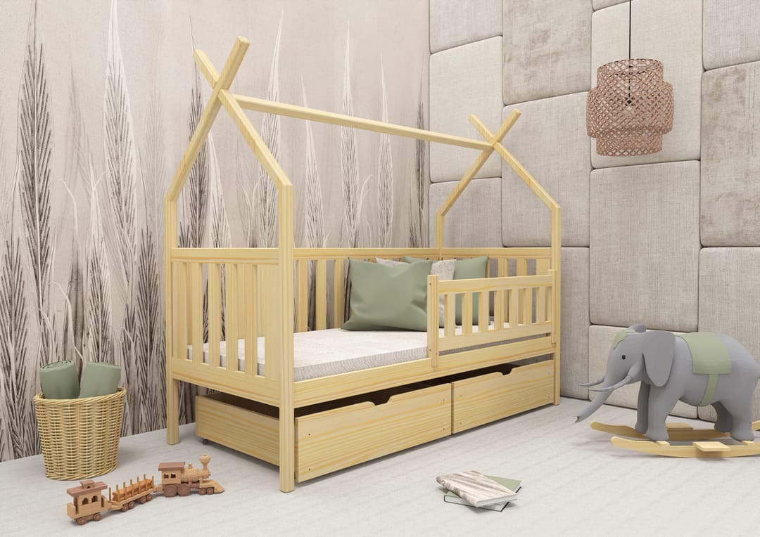 Wooden Single Bed Simba With Storage - Image 12